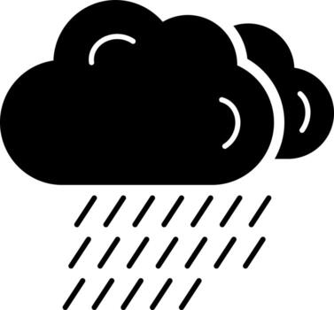 solid icon for cloud vector