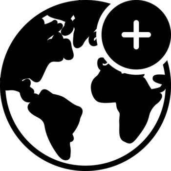 solid icon for add vector