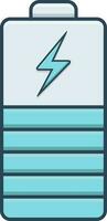 color icon for battery indicator vector
