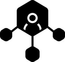 solid icon for network vector