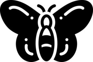 solid icon for butterfly vector