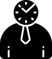 solid icon for punctual vector