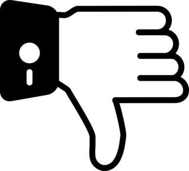 solid icon for down vector