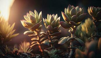 Sucullen cactus closeup beautiful plant world environment day for background photo illustration