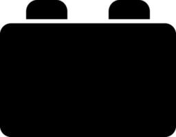 solid icon for plug in vector