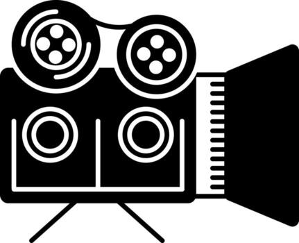 sólido icono para documentales vector