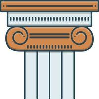 color icon for column vector