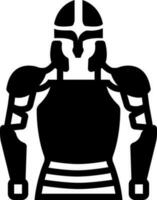 solid icon for armor vector