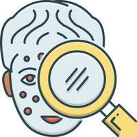 color icon for symption checker vector