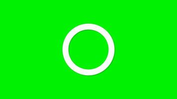 cercle forme animation sur vert écran video