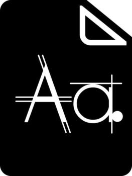 solid icon for font vector