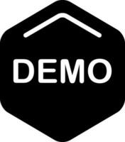 solid icon for demo vector