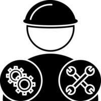 solid icon for mechanics vector