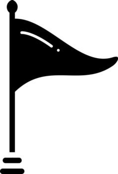 solid icon for flag vector