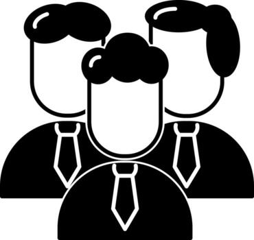 sólido icono para nosotros vector