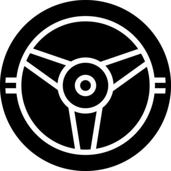 solid icon for drive vector