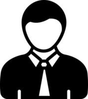 solid icon for boy vector