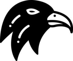 solid icon for eagle vector