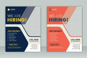 We are hiring flyer design. Job offer leaflet template.  We are hiring Job advertisement flyer template, Vector