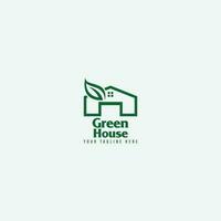 green house logo vector