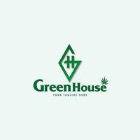 green house logo vector