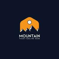 mountain logo vector