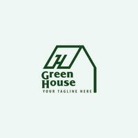 green house logo vector