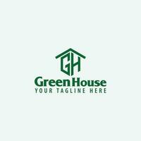 green house logo vector