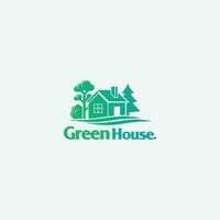 green house logo vector