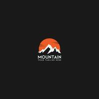 mountain logo vector