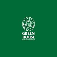 green house logo vector