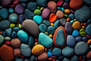 beautiful background colorful stones. photo