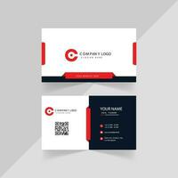 Modern and Distinctive Orange Business Card Template with Unique Design for Professionals vector