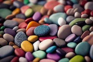 beautiful background colorful stones. photo