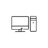 Computer Line Style Icon Design vector