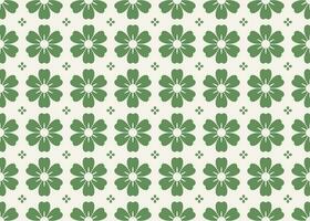 geometric and green flower shape ethnic fabric seamless pattern for cloth carpet wallpaper background wrapping etc. vector