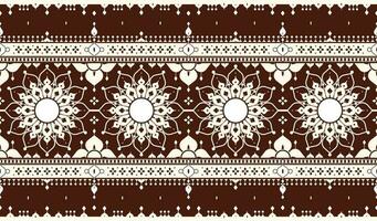 geometric and mandala ethnic fabric pattern for cloth carpet wallpaper background wrapping etc. vector