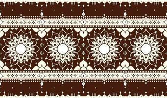 geometric and mandala ethnic fabric pattern for cloth carpet wallpaper background wrapping etc. vector