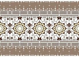 geometric and mandala ethnic fabric pattern for cloth carpet wallpaper background wrapping etc. vector