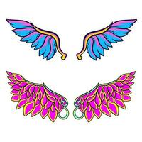 Wing illustration art vector