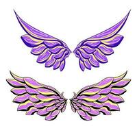 Wing illustration art vector