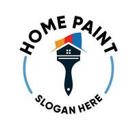 hogar pintar logo con moderno estilo prima y editable vector