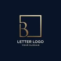 Letter logo design with simple and modern vector