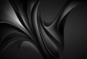 smooth black background, abstract wallpaper. photo