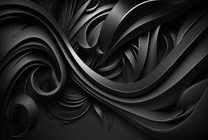 smooth black background, abstract wallpaper. photo