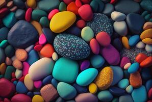 beautiful background colorful stones. photo