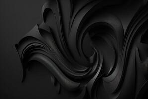 smooth black background, abstract wallpaper. photo