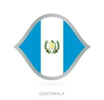 Guatemala nacional equipo bandera en estilo para internacional baloncesto competiciones vector