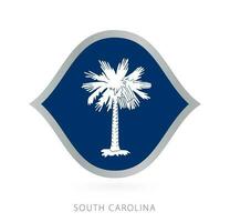 South Carolina national team flag in style for international basketball competitions. vector