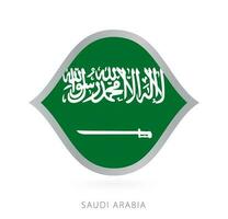 saudi arabia nacional equipo bandera en estilo para internacional baloncesto competiciones vector